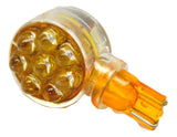 GG LED Bulb 194 Side Type for Cab Marker Amber 8 LEDs Wedge Base #77580 Each
