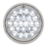 24 LED Back Up Light 4" Pearl White with Clear Lens 3 Prong GG#78272 Each