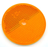 Reflectors Round Sealed with Center Screw Hole 2 3/8 Inch Amber GG#80825 Pair