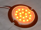 Dark Amber Glass Watermelon Marker/Clearance Kit 18 LEDs 3-1/2" GG#81861-Pair