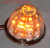 Glass Lens Conversion Light Base 18 High Powered Amber SMD LEDs 3 Wire GG#81850