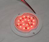 Red Glass Watermelon Marker/Clearance Kit W/Red 18 LEDs 3-1/2" GG#81863-Pair