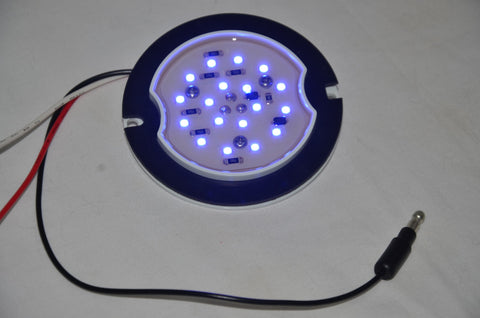 Glass Lens Conversion Light Base 18 High Powered Blue SMD LEDs 3 Wire GG#81853