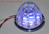 Glass Lens Conversion Light Base 18 High Powered Blue SMD LEDs 3 Wire GG#81853