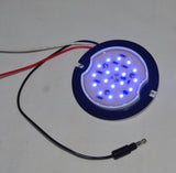 Blue Glass Watermelon Accent Light Kit W/Blue 18 LEDs 3-1/2" GG#81866 set of 5