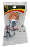 Incandescent Mini Auxiliary Light Amber Lens 1 Bulb Chrome W/Visor GG#82770 Each