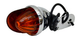 Incandescent Mini Auxiliary Light Amber Lens 1 Bulb Chrome W/Visor GG#82770 Each