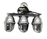 Auxiliary Incandescent Triple Mini Light w/Visor Green Lens 3 Bulb GG#82783 Each
