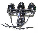 Auxiliary Incandescent Triple Mini Light w/Visor Clear Lens 3 Bulb GG#82782 Each