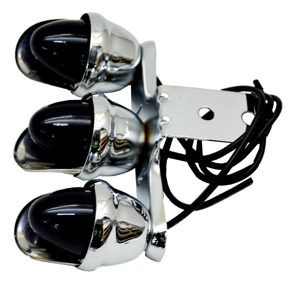 Auxiliary Incandescent Triple Mini Light Visor Purple Lens 3 Bulb GG#82784 Each