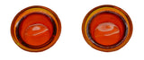 Glass Dome Light Lens Amber for Peterbilt Top Hat Style 1 9/16" GG#82815 Pair