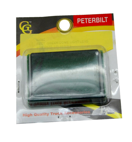 Rectangular Dome Light Lens Green for 375/377/379 Peterbilt 2 7/8" Long GG#83092