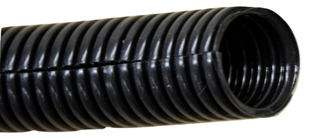 Wire Loom Harness Split Tubing Corrugated Black 3/4" ID Plastic GG#85018-10 Feet