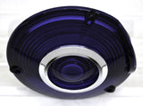 Lens replacement 4" purple plastic with chrome ring for back of cab Peterbilt