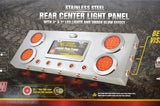 rear center light panel stainless w/back clear lens red underglow & side signals