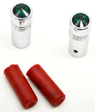 toggle switch extension(2) 1-5/8 green jewel for Freightliner Kenworth flat end