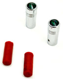 toggle switch extension(2) 1-5/8 green jewel for Freightliner Kenworth flat end