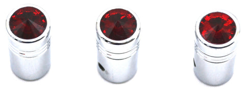 toggle switch extensions(3) 1" red jewel chrome for Freightliner Kenworth flat
