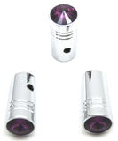 3-Toggle Switch Extensions for Kenworth Round Switch 1" H Purple Jewel GG#95234