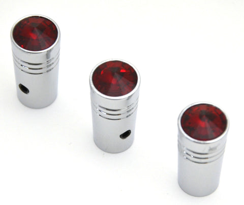 3-Toggle Switch Extensions for Kenworth Round Switch Red Jewel 1" Tall GG#95235