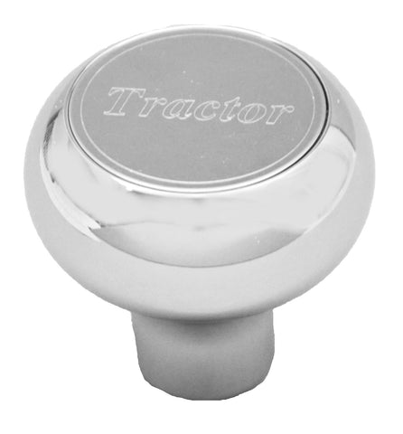 GG Deluxe Knob for Tractor Air Brake Chrome Screw-on Stainless Plaque #95380