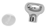 GG Deluxe Knob for Trailer Air Brake Chrome Screw-on Stainless Plaque #95381
