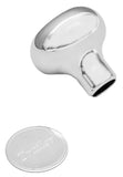 GG Deluxe Knob for Trailer Air Brake Chrome Screw-on Stainless Plaque #95381