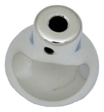 GG Deluxe Dash Control Knob Fan Blue Jewel SS Plaque Chrome Knob #95691 Each