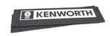 Quarter Fender Mud Flaps Kenworth 24" x 6" Black White Logo Rubber MKW-2406 Pair