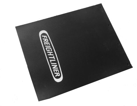 Mud Flaps for Freightliner 24" x 30" Black White Logo Rubber HTSMF-2430 Pair