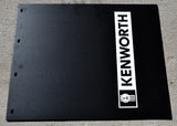 Mud Flaps for Kenworth 24" x 30" Black White Logo Rubber Rib Back MKW-2430 Pair