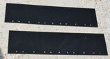 2-Quarter Fender Mud Flaps for Peterbilt 24x6 Black Blue Logo Rubber MPB-2406