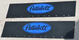 2-Quarter Fender Mud Flaps for Peterbilt 24x6 Black Blue Logo Rubber MPB-2406