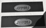 Quarter Fender Mud Flaps Peterbilt 24 x 6 Black Silver Logo Rubber MPS-2406 Pair