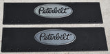 Quarter Fender Mud Flaps Peterbilt 24 x 6 Black Silver Logo Rubber MPS-2406 Pair