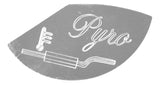 HTS Gauge Emblem for Peterbilt Isspro Pyro Pyrometer 1/3 Moon Stainless PB-2021