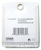 Gauge Emblem Blank for 2006 & up Peterbilt Stainless Etched No Cutout #PB-2055