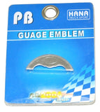 Gauge Emblem Blank for 2006 & up Peterbilt Stainless Etched No Cutout #PB-2055