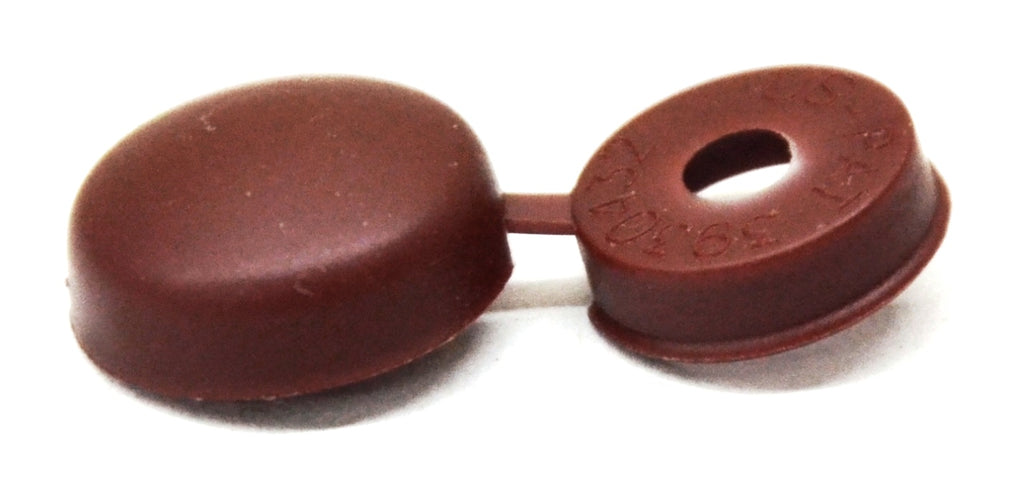 Screw Head Covers Hinged for #6 #8 #10 M3 M4 M5 Flat Back Old Burgundy Set of 10