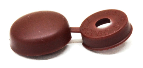 Screw Head Covers Hinged for #6 #8 #10 M3 M4 M5 Flat Back Old Burgundy Set of 10