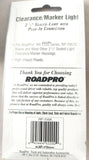2.5 Inch Sealed Amber Clearance/Marker Light W/plug In Connector RoadPro RP-150A