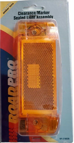 Clearance Marker Light 6"x2" Sealed Amber Rectangular 1 Wire RP-21002A Each