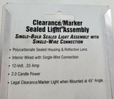 Clearance Marker Light 6"x2" Sealed Red Rectangular 1 Wire RP-21002R Each