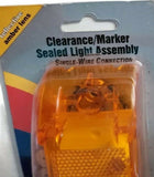 Clearance Marker Light 6"x2" Sealed Amber Rectangular 1 Wire RP-21002A Each