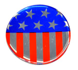 UP Tractor/Trailer Air Brakes Round Sticker Glossy USA Flag 1 3/4" OD 22941 Pair