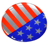 UP Tractor/Trailer Air Brakes Round Sticker Glossy USA Flag 1 3/4" OD 22941 Pair