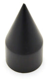 5-Lug Nut Covers 33mm Thread/Screw-On Spike Matte Black 4 1/8" Tall UP#10000