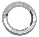Light Grommet Bezel for 4” Round Light Plain Chrome Plastic, 3 Hole UP#10484 Ea.