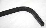 Black Straight Mudflap Hanger 30" Heavy Duty Spring Steel UP#10671-Each