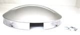 UP Front Hub Cap 4 Even Notches Dome Stainless Aluminum Wheel 1" Lip #20118 Pair